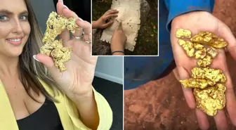 Kazdığı her yerde külçe külçe altın bulan kadın haritayı paylaştı