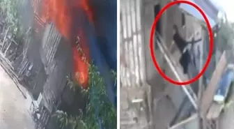 Yanan eve hiç düşünmeden girdi! İki kişinin hayatını böyle kurtardı