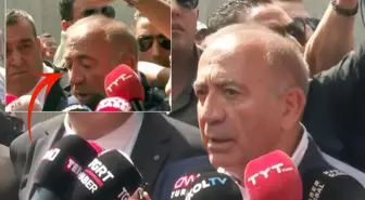 CHP İl Başkanlığı'nın önünde Gürsel Tekin'e su şişesi fırlatıldı