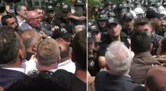 CHP il binası önünde gerginlik! Tansiyon bir anda yükseldi