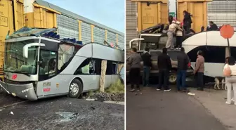 Meksika'da yolcu otobüsü ile yük treni çarpıştı: 8 ölü, 45 yaralı