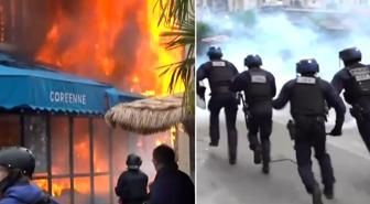 Fransa kaosa sürükleniyor! Binalar küle döndü, polis yalnızca izledi