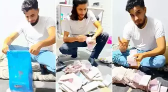 Soygun paralarını odaya döküp say say bitiremediler