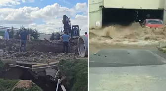 İSKİ'nin çalışması sırasında boru patladı, AVM otoparkını su bastı! Araçlarını zor kurtardılar