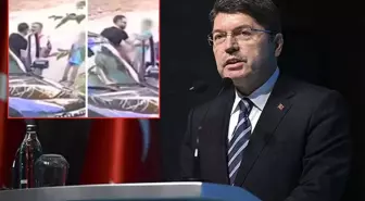Görüntüler infial yarattı! Çocuklarının yanında babaya vuran şahıs için gözaltı kararı