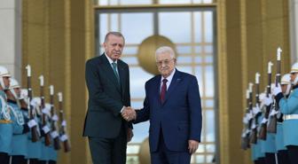Cumhurbaşkanı Erdoğan'dan kritik temas! Filistin Devlet Başkanı Abbas ile görüştü
