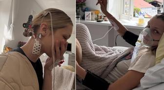 Bella Hadid'den korkutan paylaşım: Hastane yatağından fotoğraflar geldi