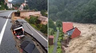 Selin vurduğu 4 şehre 'turuncu ' kodlu uyarı! Dere taştı, köprü çöktü, yollar kapandı...