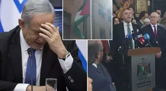 İngiltere Filistin'i resmen tanıdı, Londra'da bayrak göndere çekildi