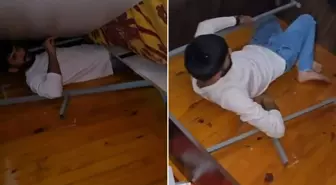 15 yıl hapis cezası bulunan cezaevi firarisi saklandığı yerde böyle yakalandı