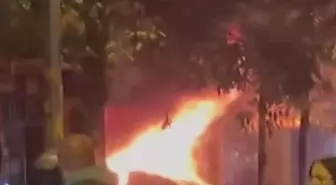 Bahçelievler korkutan anlar! Oto tamirhanede şiddetli patlama