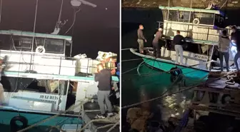 Samsun'da balıkçı teknesinde patlama: 4 yaralı