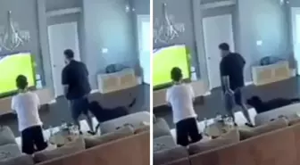 Galatasaray maçını izlerken, köpeğinin yaptığı hareket bomba!