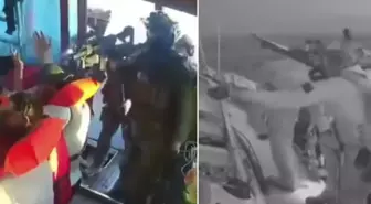 İsrail'in Sumud Filosu'ndaki tekneye baskın anı kamerada