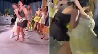 Düğünde çiçek kapma yarışı kavgaya dönüştü