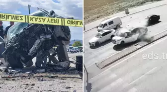 Otomobil, kırmızı ışıkta bekleyen araca çarptı: 1 ölü, 1 yaralı