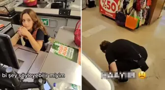 Markette kasiyere çıkma teklifi eden genç aldığı cevapla yıkıldı