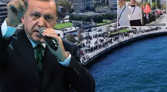 Cumhurbaşkanı Erdoğan çağrı yaptı, yüzlerce kadın Gazze için sokağa indi