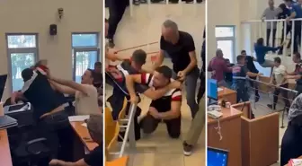 Diyarbakır Adliyesi'nde duruşma salonu içerisinde kavga