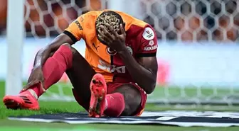 Galatasaray taraftarının yüreğini ağzına getiren Osimhen fotoğrafı