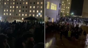 KYK yurdunda su krizi! Onlarca öğrenci protesto gösterisi düzenledi