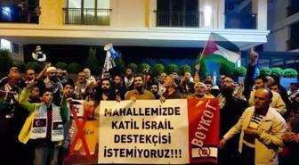 Üsküdar'da McDonald's protestosu: Mahallemizde Yahudi sermayesi istemiyoruz