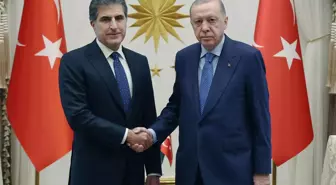 Cumhurbaşkanı Erdoğan, Irak Kürt Bölgesel Yönetimi Başkanı Barzani'yi kabul etti