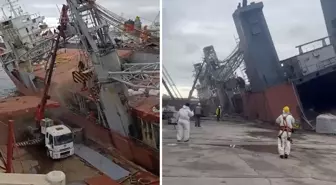 Tuzla'daki tersanede gemi yan yattı: 1 işçi hayatını kaybetti