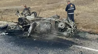 Bayburt'ta trafik kazası: 1 kişi yanarak hayatını kaybetti