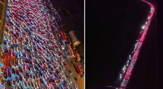 Çin'deki tatil trafiği görenleri hayrete düşürüyor