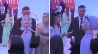 Damada yakın oynayan genç kız, gelinin hareketiyle şoke oldu