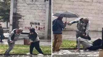 Yerde sürükledi, kaldırım taşıyla vurdu! Korkunç kavgaya ilişkin şok eden iddia