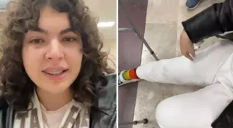 Ameliyatlı bacağı yüzünden uçağa alınmadı Üniversite öğrencisi gözyaşları içinde anlattı