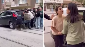 Otomobilin altında kalan küçük çocuğu kurtarmak için dakikalarca uğraştılar