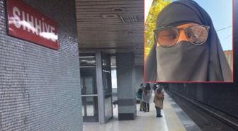 Çarşaf giyip metroda dolaşan erkek gözaltına alındı