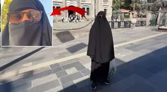 Metroda çarşafla gezen erkek şahıs gözaltına alındı
