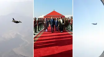 Cumhurbaşkanı Erdoğan'a Umman'da görkemli karşılama! F-16'lar peş peşe havalandı
