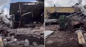 İzmir'de korkutan patlama! 2 katlı bina yıkıldı, yaralılar var