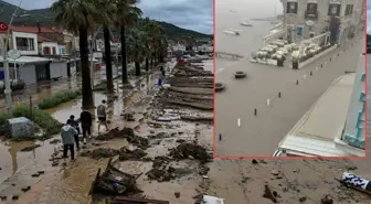 Felaketi en iyi anlatan görüntü! Denizle kara birleşti