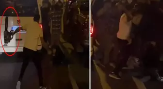 İstanbul'un göbeğinde kan donduran olay! Yol ortasında öldüresiye dayak kamerada