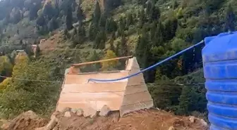 Ayder Yaylası'nda hayrete düşüren görüntü! Uzaktan gören mezar sanıyor, yanına giden şok oluyor