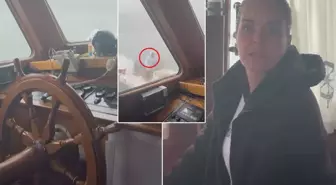 Teknede korku dolu anlar! Yaşadığı panik Bengü'nün yüzüne yansıdı