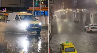 İstanbul'u sağanak vurdu! İstiklal sular altında kaldı, Vatan'da yol çöktü