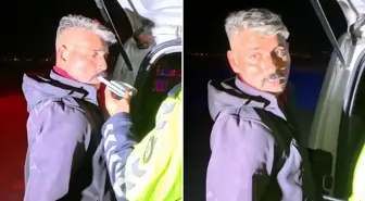 Alkollü sürücü polisin sabrını sınadı, gazetecileri tehdit etti: Ağırlığımı göreceksin