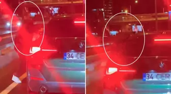 Trafik magandası çocuklu kadını darp etti