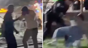 Eski ve yeni sevgili birbirine girdi, polis biber gazıyla müdahale etti