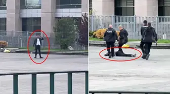 Adliye önünde kendi bacağına sıkan adam bakın kim çıktı
