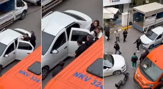 Magandaya bakın! Israrla takip ettiği kadını saçından sürükleyip saldırdı