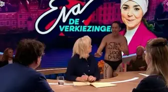 Seçim adayı, vegan protestocu sanılarak canlı yayından kovuldu