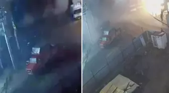 Gebze'de 7 katlı binanın çökme anı güvenlik kamerasında